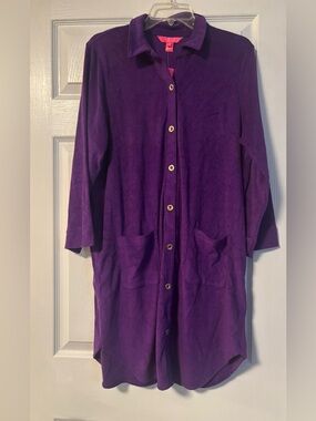 Lilly Pulitzer Natalie Terry Swim Cover-Up Large